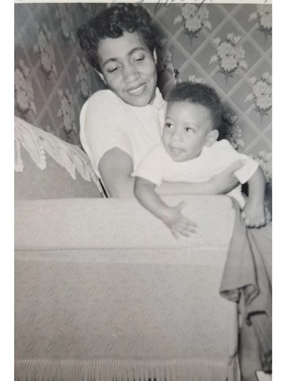 Vintage Black White Family Photo April 1957 African American Mother Son Daughter - Picture 5 of 8